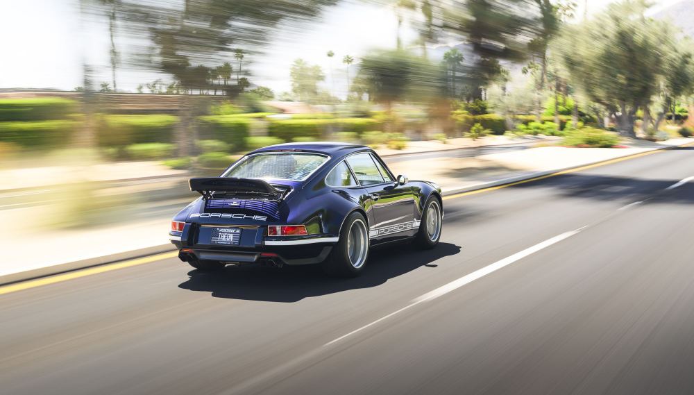 Midnight Blue Coupé, a Porsche 911 (964) reimagined by Theon Design, photograph 1