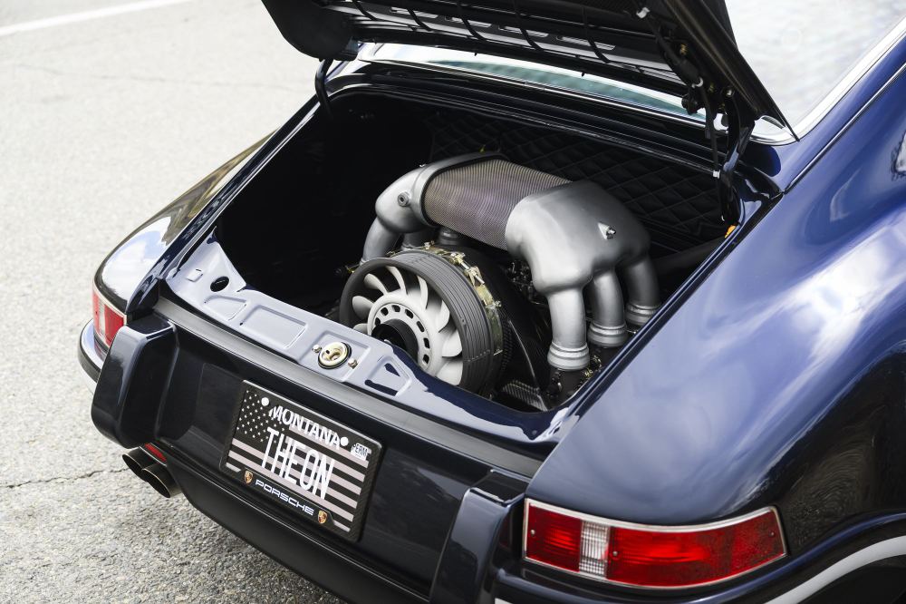 Midnight Blue Coupé, a Porsche 911 (964) reimagined by Theon Design, photograph 10