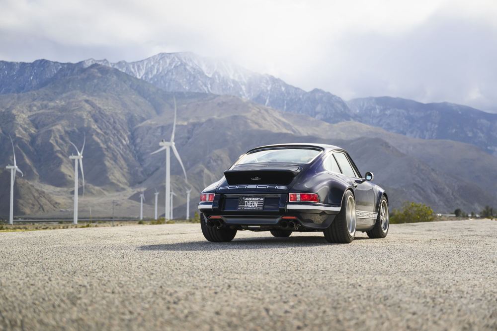 Midnight Blue Coupé, a Porsche 911 (964) reimagined by Theon Design, photograph 14