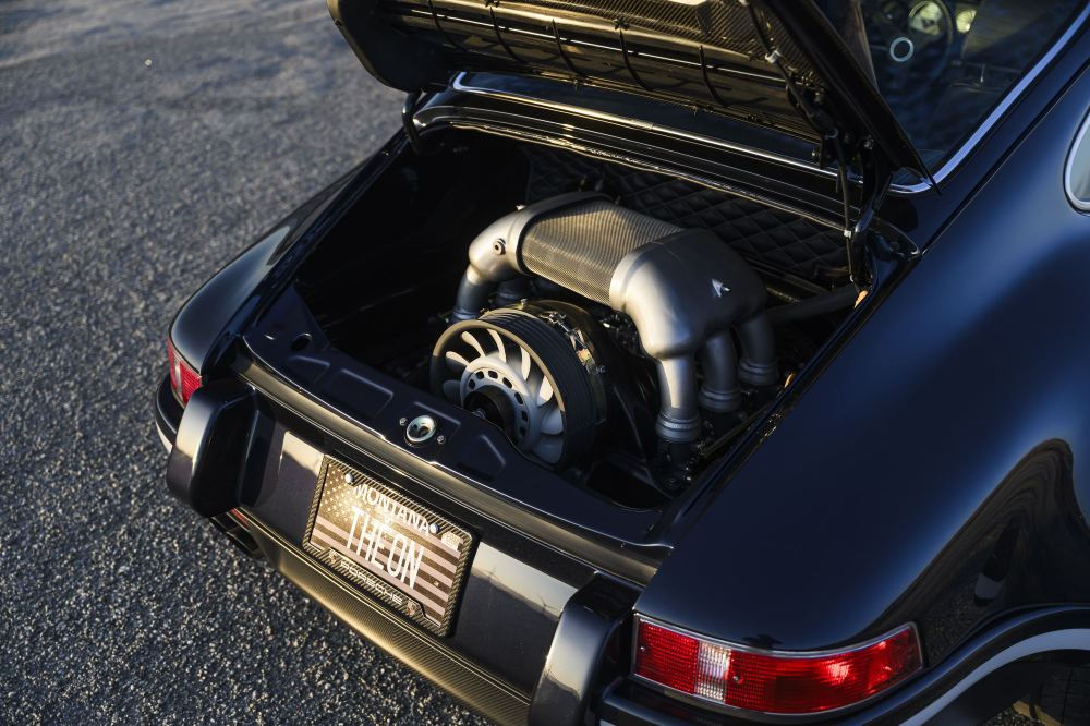 Midnight Blue Coupé, a Porsche 911 (964) reimagined by Theon Design, photograph 56
