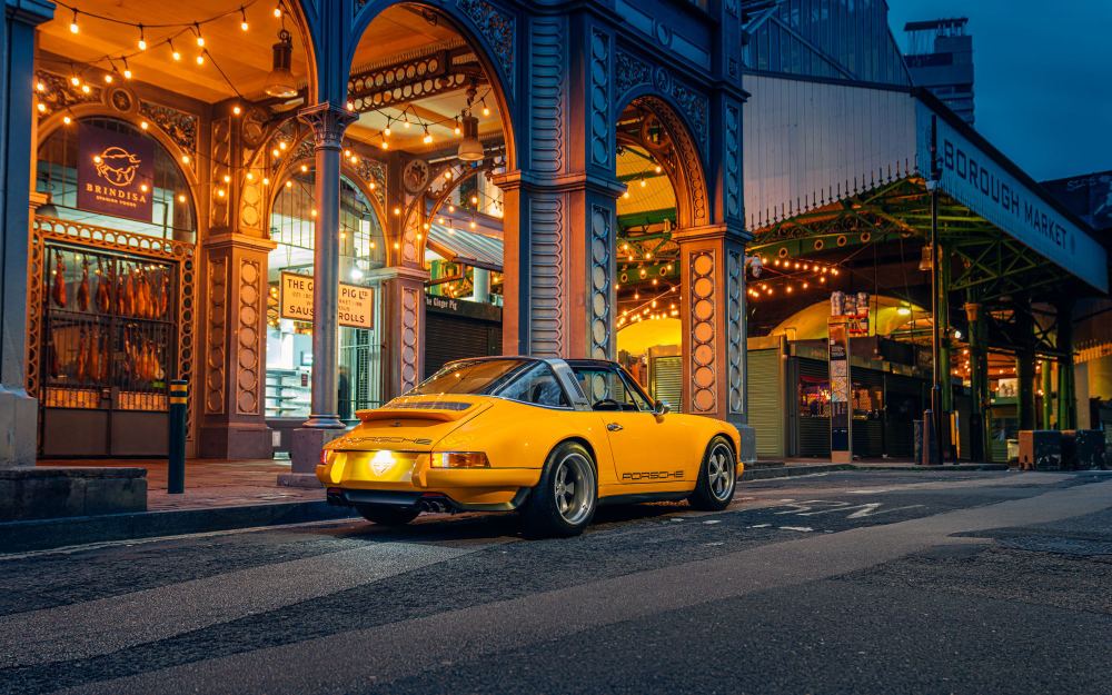 Yellow Targa, a Porsche 911 (964) reimagined by Theon Design, photograph 4
