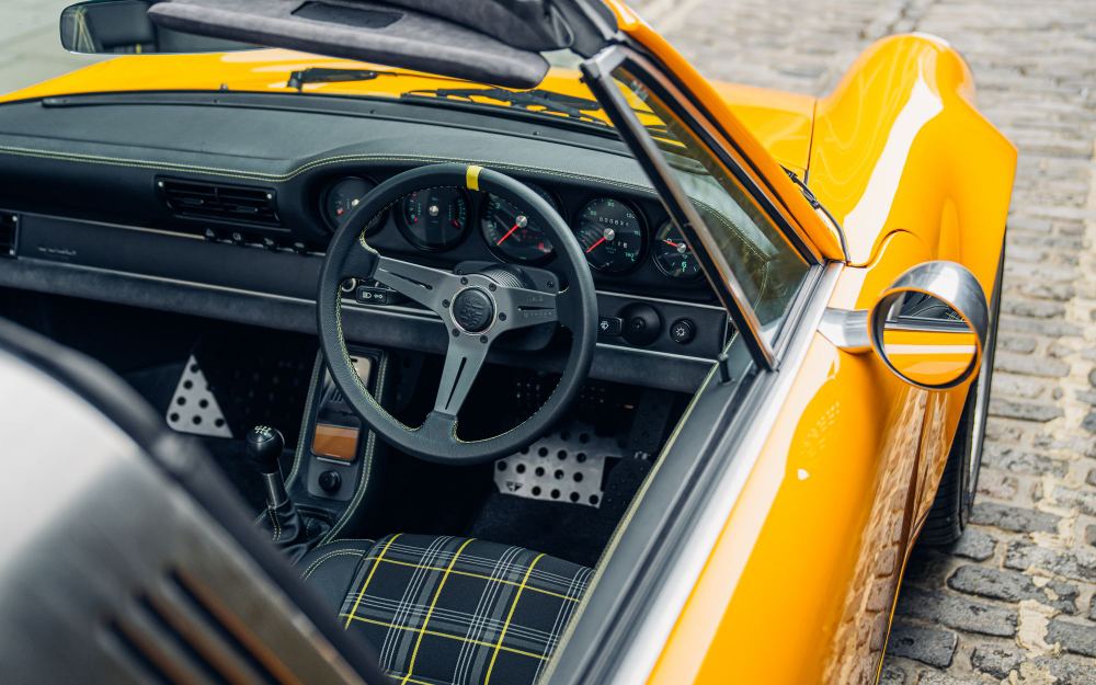 Yellow Targa, a Porsche 911 (964) reimagined by Theon Design, photograph 21