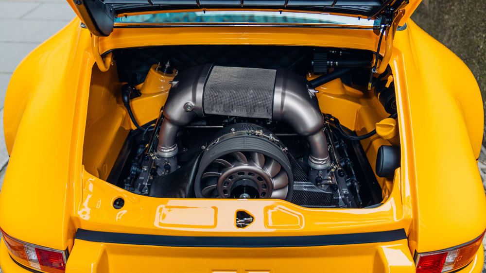 Yellow Targa, a Porsche 911 (964) reimagined by Theon Design, photograph 29